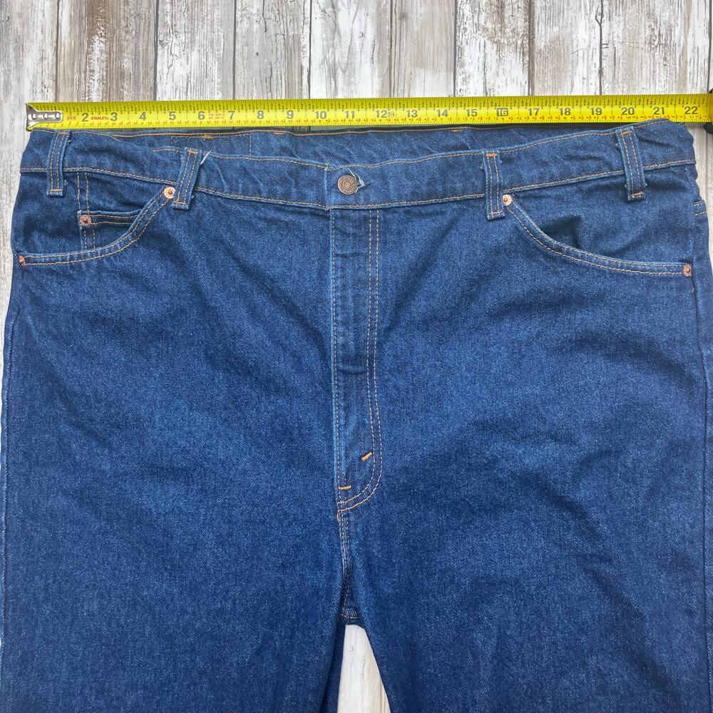 VTG Levi’s 517 Denim Jeans 46x30 (act 44x29) 80s Orange Tab USA‎ Made Straight - Picture 5 of 15